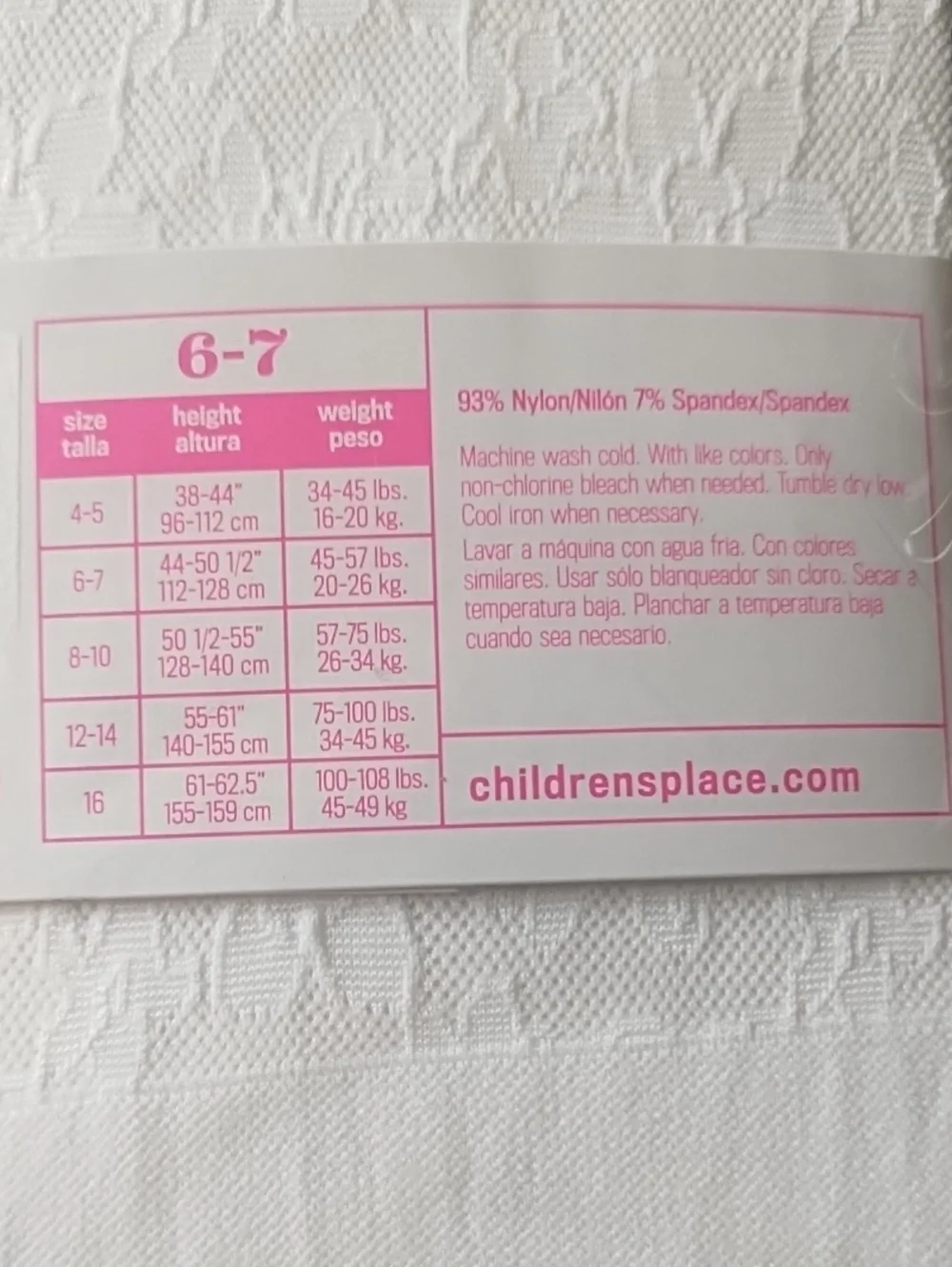 Children's Place Girls Tights